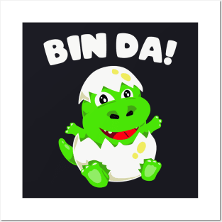 Bin da süßer Dino Geburt Baby Geschenke Posters and Art